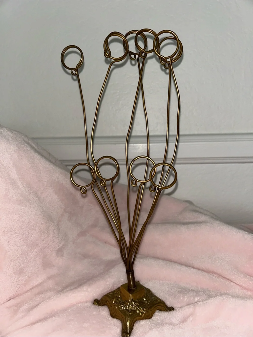 Vintage Gold Brass Picture or Card Holder